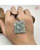 【肌容雪】天然緬甸A貨翡翠正冰飄花九尾狐造型吊墜繩 編號404
