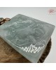 【肌容雪】天然緬甸A貨翡翠正冰飄花九尾狐造型吊墜繩 編號404