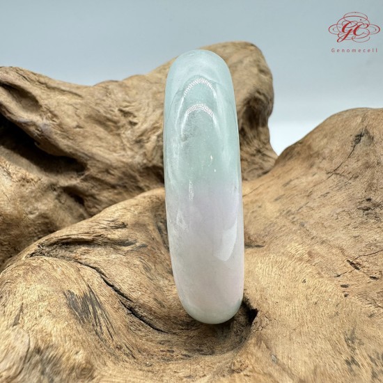 【肌容雪】天然緬甸A貨春彩翡翠正圈手鐲 編號405(鐲圍58.6mm#18.5號)
