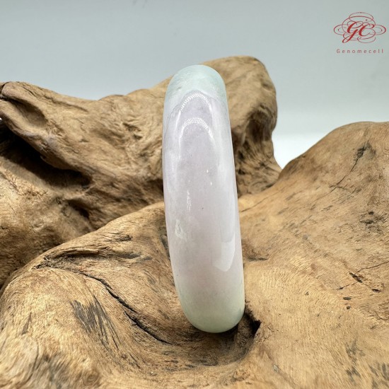 【肌容雪】天然緬甸A貨春彩翡翠正圈手鐲 編號405(鐲圍58.6mm#18.5號)