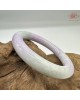 【肌容雪】天然緬甸A貨春帶彩翡翠圓條手鐲 編號406(鐲圍55.2mm#17.5號)