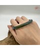 【肌容雪】天然緬甸A貨孔雀藍翡翠美人條手鐲 編號407(鐲圍58.0mm#18.5號)