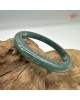 【肌容雪】天然緬甸A貨翡翠孔雀藍正圈手鐲 編號409(鐲圍56.2mm#17.5號)