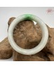 【肌容雪】天然緬甸A貨白底青翡翠正圈手鐲 編號410(鐲圍58.4mm#18.5號)