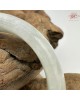 【肌容雪】天然緬甸A貨白底青翡翠正圈手鐲 編號410(鐲圍58.4mm#18.5號)