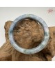 【肌容雪】天然緬甸A貨藍紫飄花翡翠正圈手鐲 編號413(鐲圍58.6mm#18.5號)