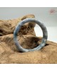 【肌容雪】天然緬甸A貨藍紫飄花翡翠正圈手鐲 編號413(鐲圍58.6mm#18.5號)