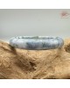 【肌容雪】天然緬甸A貨藍紫飄花翡翠正圈手鐲 編號413(鐲圍58.6mm#18.5號)