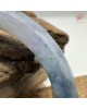 【肌容雪】天然緬甸A貨藍紫飄花翡翠正圈手鐲 編號413(鐲圍58.6mm#18.5號)