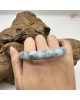 【肌容雪】天然緬甸A貨藍紫飄花翡翠正圈手鐲 編號413(鐲圍58.6mm#18.5號)