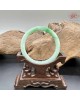 【肌容雪】天然緬甸A貨正陽綠翡翠叮噹鐲 編號415(鐲寬55.4mm#17.5號)