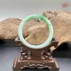 【肌容雪】天然緬甸A貨正陽綠翡翠叮噹鐲 編號415(鐲寬55.4mm#17.5號)