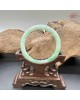 【肌容雪】天然緬甸A貨正陽綠翡翠叮噹鐲 編號415(鐲寬55.4mm#17.5號)
