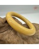 【肌容雪】天然緬甸A貨滿黃翡翠圓條手鐲 編號427(鐲圍54.7mm#17號)