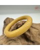【肌容雪】天然緬甸A貨滿黃翡翠圓條手鐲 編號427(鐲圍54.7mm#17號)