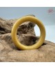 【肌容雪】天然緬甸A貨滿黃翡翠圓條手鐲 編號427(鐲圍54.7mm#17號)