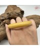 【肌容雪】天然緬甸A貨滿黃翡翠圓條手鐲 編號427(鐲圍54.7mm#17號)