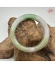 【肌容雪】天然緬甸A貨冰春帶彩翡翠正圈手鐲 編號435(鐲圍57.4mm#18號)