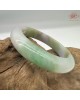 【肌容雪】天然緬甸A貨冰春帶彩翡翠正圈手鐲 編號435(鐲圍57.4mm#18號)