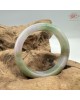 【肌容雪】天然緬甸A貨冰春帶彩翡翠正圈手鐲 編號435(鐲圍57.4mm#18號)