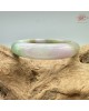 【肌容雪】天然緬甸A貨冰春帶彩翡翠正圈手鐲 編號435(鐲圍57.4mm#18號)