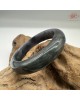 【肌容雪】天然緬甸A貨烏雞翡翠正圈手鐲 編號436(鐲圍54.7mm#17號)