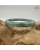 【肌容雪】天然緬甸A貨冰孔雀藍翡翠圓條手鐲 編號437(鐲圍55.0mm#17.5號)