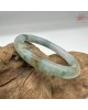 【肌容雪】天然緬甸A貨冰福祿壽翡翠圓條手鐲 編號438(鐲圍53.7mm#17號)