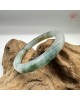 【肌容雪】天然緬甸A貨冰福祿壽翡翠圓條手鐲 編號438(鐲圍53.7mm#17號)