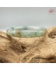 【肌容雪】天然緬甸A貨冰福祿壽翡翠圓條手鐲 編號438(鐲圍53.7mm#17號)