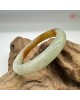 【肌容雪】天然緬甸A貨冰膠黃翡翠正圈手鐲 編號446(鐲圍57.4mm#18號)