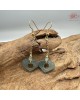 【肌容雪】天然緬甸A貨藍水翡翠耳針 編號461
