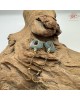 【肌容雪】天然緬甸A貨藍水翡翠耳針 編號461