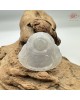 【肌容雪】天然緬甸A貨翡翠白月光彌勒佛吊墜 編號466