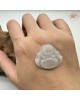 【肌容雪】天然緬甸A貨翡翠白月光彌勒佛吊墜 編號466
