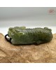 【肌容雪】天然緬甸A貨藍水灑金翡翠老虎造型吊飾 編號467