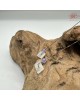 【肌容雪】天然緬甸A貨冰紫翡翠方糖耳針 編號469