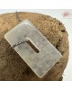 【肌容雪】天然緬甸A貨冰紫翡翠方糖耳針 編號469