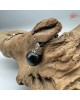 【肌容雪】天然緬甸A貨墨翡翠圓珠鑲寶石項鍊繩 編號473