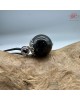 【肌容雪】天然緬甸A貨墨翡翠圓珠鑲寶石項鍊繩 編號473