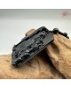 【肌容雪】天然緬甸A貨墨翡翠杜母造型吊牌項鍊 編號487
