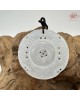 【肌容雪】天然緬甸A貨白翡翠如意運轉吊墜繩 編號488