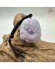【肌容雪】天然緬甸A貨紫翡翠龍雕造型吊飾 編號491