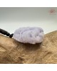 【肌容雪】天然緬甸A貨紫翡翠龍雕造型吊飾 編號491