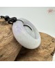 【肌容雪】天然緬甸A貨翡翠春彩子母扣吊飾 編號494