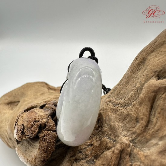 【肌容雪】天然緬甸A貨翡翠春彩子母扣吊飾 編號494