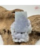 【肌容雪】天然緬甸A貨春彩翡翠龍雕擺件/印章 編號499