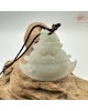 【肌容雪】天然緬甸A貨冰翡翠招財辟邪吉祥物吊墜繩 編號500