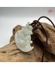 【肌容雪】天然緬甸A貨冰翡翠招財辟邪吉祥物吊墜繩 編號500