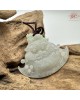 【肌容雪】天然緬甸A貨冰翡翠招財辟邪吉祥物吊墜繩 編號500